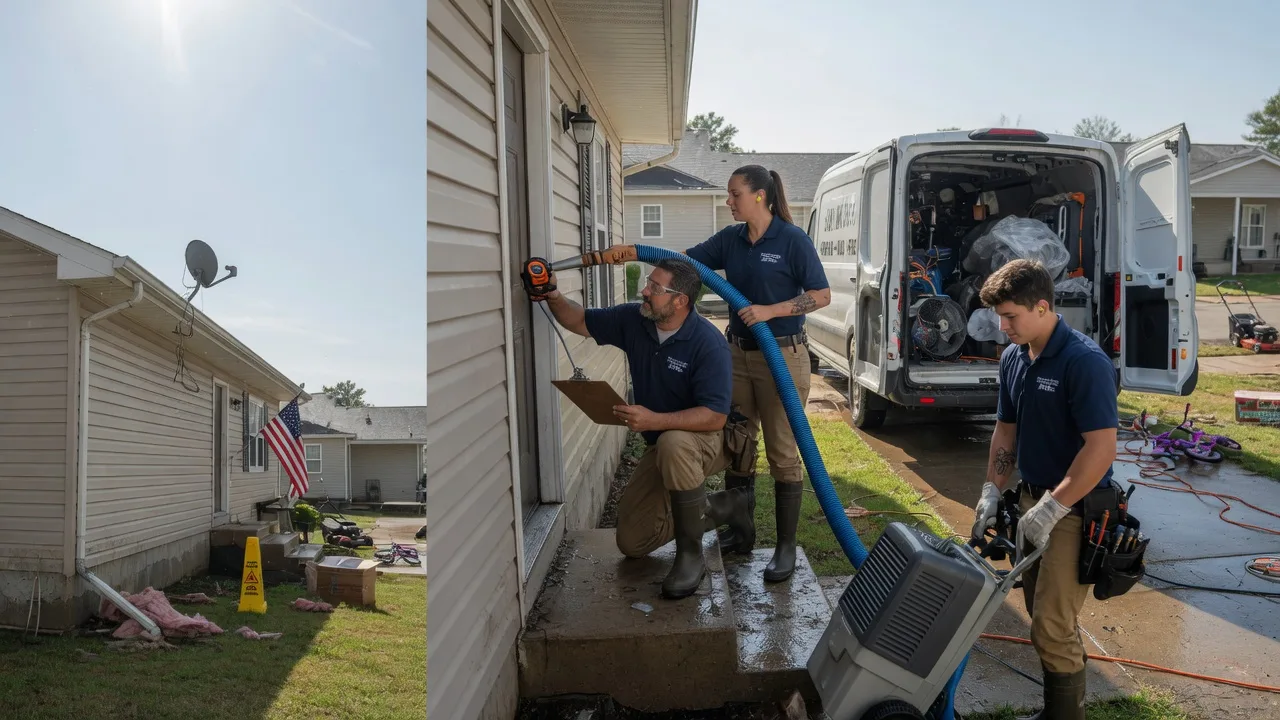 Ceiling Water Damage Restoration in Henrietta, MO near me